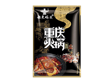 重慶水派火鍋底料-重慶火鍋底料生產(chǎn)廠家批發(fā)-香辣型火鍋底料500G家用裝